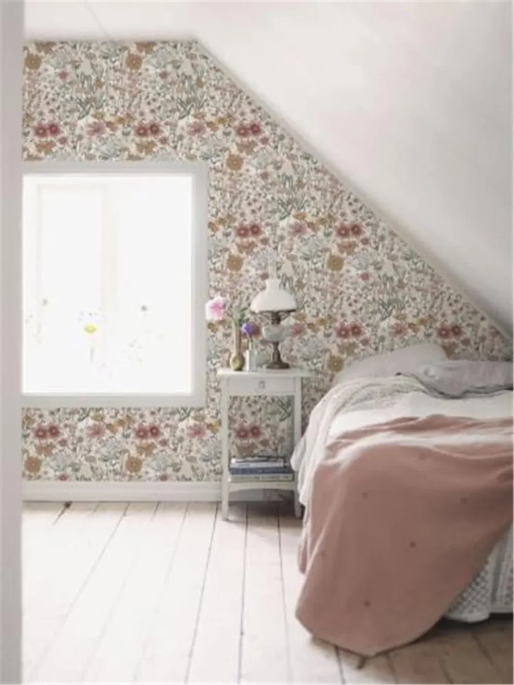 Vintage Floral Peel Stick Wallpaper Removable Vinyl Contact Paper Waterproof